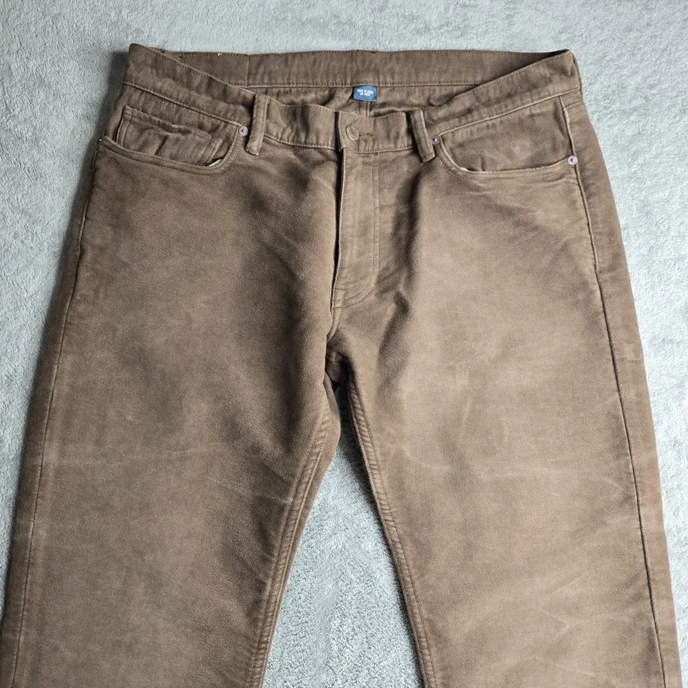 Vintage Polo Ralph Lauren Pants Mens 36x32 (29) Brown Soft Slim Fit 5 Pocket
